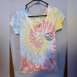 Women’s Orange Beach Tie Dye T-shirt